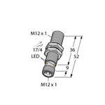 Inductieve naderingsschakelaar Turck BI6U-M12-AP6X-H1141 Inductieve naderingsschakelaar Turck BI6U-M12-AP6X-H1141